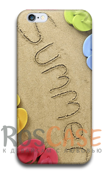 Фото Лето Пластиковый чехол RosCase "ЛЕТО!" для iPhone 5/5S/SE