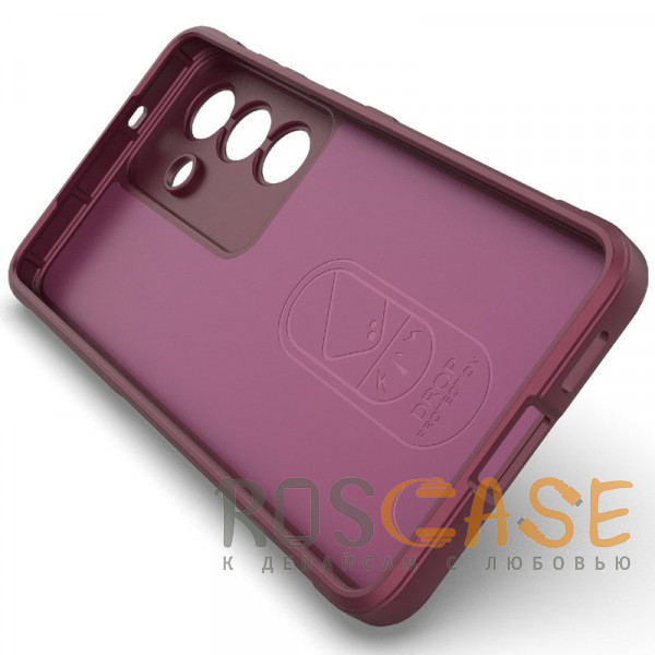 Изображение Бордовый Flex Silicone | Противоударный чехол для Samsung Galaxy S26 с защитой камеры и микрофиброй