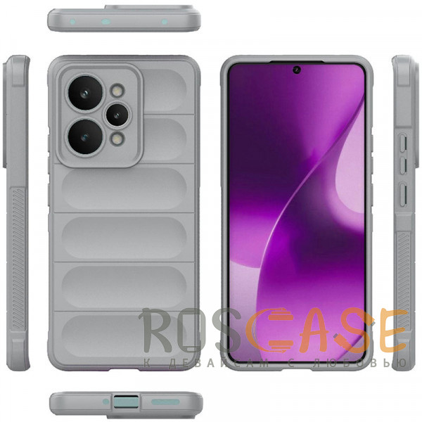 Фото Серый Flex Silicone | Противоударный чехол для Realme 15 Pro 5G с защитой камеры и микрофиброй