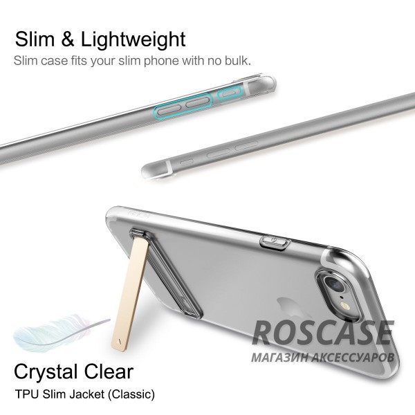 Фотография Прозрачный Rock Slim Jacket | Чехол для iPhone 7/8/SE (2020) с подставкой