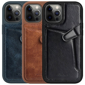 Nillkin Aoge Leather | Чехол с визитницей из Premium экокожи  для iPhone 12 Pro Max