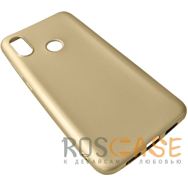Фотография Золотой J-Case THIN | Гибкий силиконовый чехол для Xiaomi Mi 8