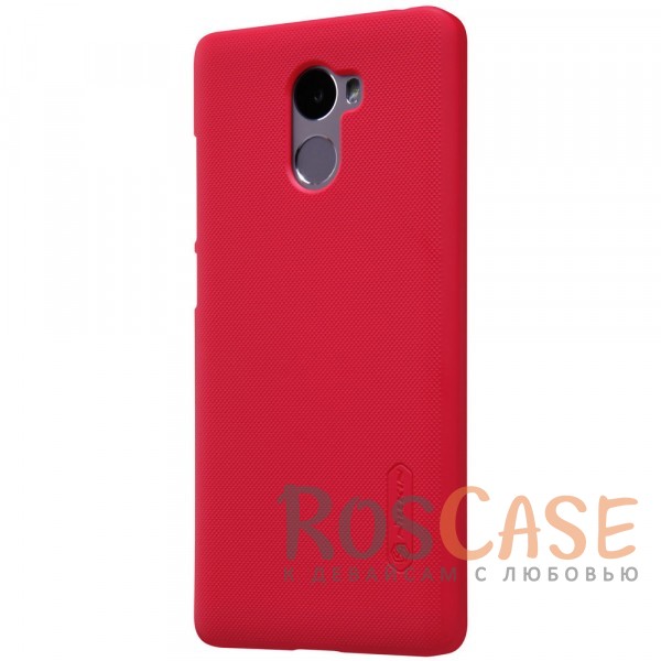 Фото Красный Nillkin Super Frosted Shield | Матовый чехол для Xiaomi Redmi 4 (+ пленка)