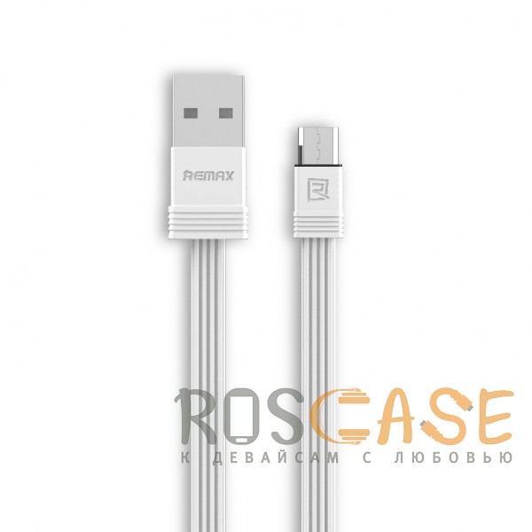 Фотография Белый Remax RC-062i | Дата кабель USB to MicroUSB (2 кабеля 100см + 16см)