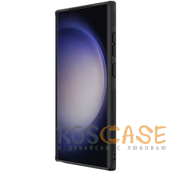 Изображение Черный Nillkin Super Frosted Shield Magnetic | Пластиковый чехол с поддержкой магнитной зарядки Magsafe для Samsung Galaxy S24 Ultra