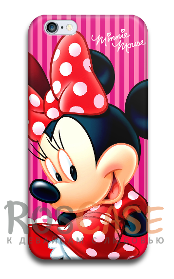 Фото Минни №2 Пластиковый чехол RosCase "Disney" для iPhone 5/5S/SE