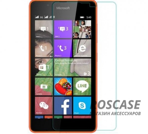 Фото H+ | Защитное стекло для Microsoft Lumia 535 (картонная упаковка)