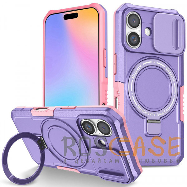 Фото Фиолетовый CamShield MagSafe | Противоударный чехол для iPhone 17 со шторкой для камеры