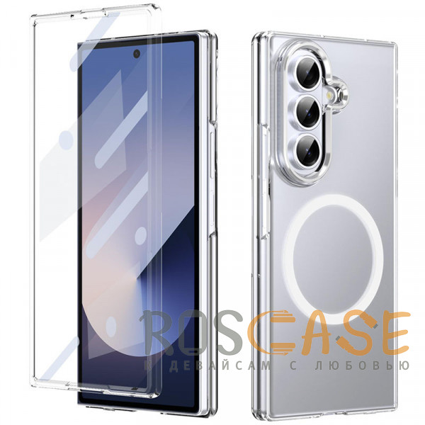 Фото Прозрачный Crystal 3D Magsafe | Прозрачный пластиковый чехол для Samsung Galaxy Z Fold 7