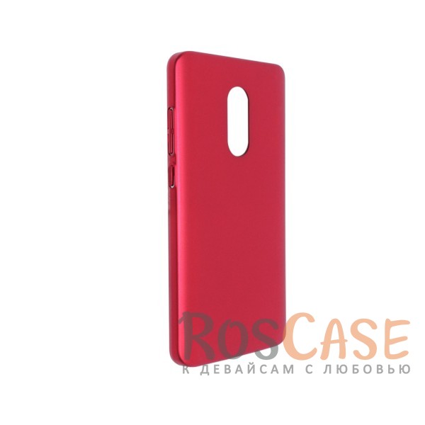 Фотография Красный Joyroom | Матовый soft-touch чехол для Xiaomi Redmi Note 4 (MTK) с защитой торцов