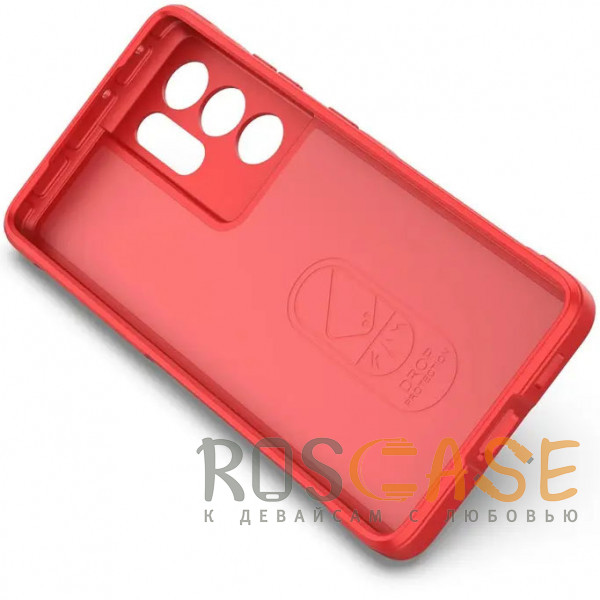 Изображение Красный Flex Silicone | Противоударный чехол для Samsung Galaxy S21 Ultra с защитой камеры и микрофиброй