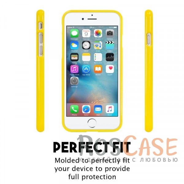 Изображение Желтый Mercury Jelly Pearl Color | Яркий силиконовый чехол для для iPhone 7/8/SE (2020)