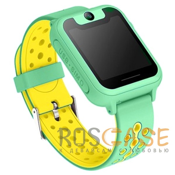 Фотография Зеленый Умные детские часы Smart Baby Watch X