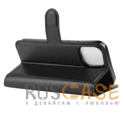 Фотография Черный Чехол книжка портмоне подставка для iPhone 12 / 12 Pro с магнитной защелкой