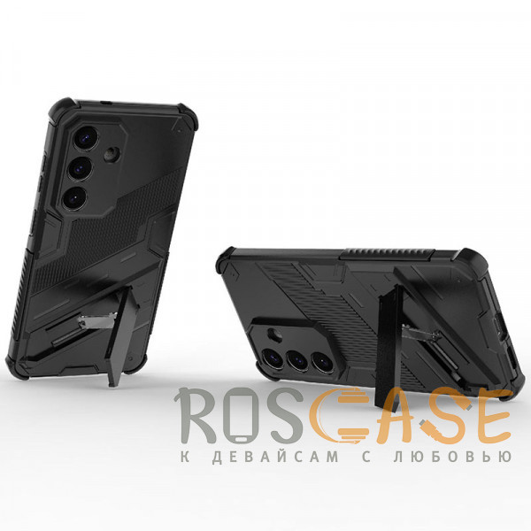 Фотография Черный Megatron | Противоударный чехол-подставка для Samsung Galaxy S26 с защитой камеры