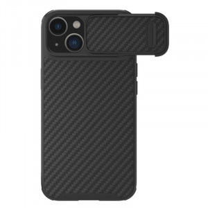 Nillkin Synthetic Fiber S | Чехол с карбоновой текстурой для iPhone 14 / 13 с защитой камеры