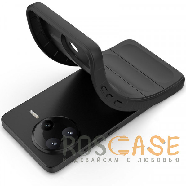 Фотография Черный Flex Silicone | Противоударный чехол для Xiaomi Poco F7 Pro / Redmi K80 с защитой камеры и микрофиброй