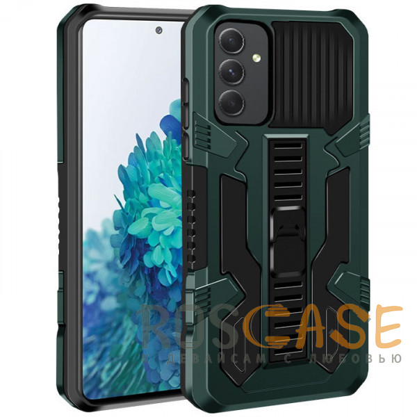 Фото Зеленый Ironhide | Противоударный чехол-подставка для Samsung Galaxy A34