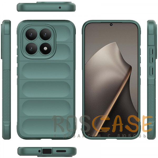 Фото Зеленый Flex Silicone | Противоударный чехол для Xiaomi Mi 15T с защитой камеры и микрофиброй