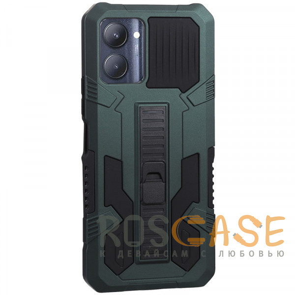 Фото Зеленый Ironhide | Противоударный чехол-подставка для Realme C33