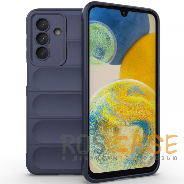 Фото Темно-синий Flex Silicone | Противоударный чехол для Samsung Galaxy A26 5G с защитой камеры и микрофиброй