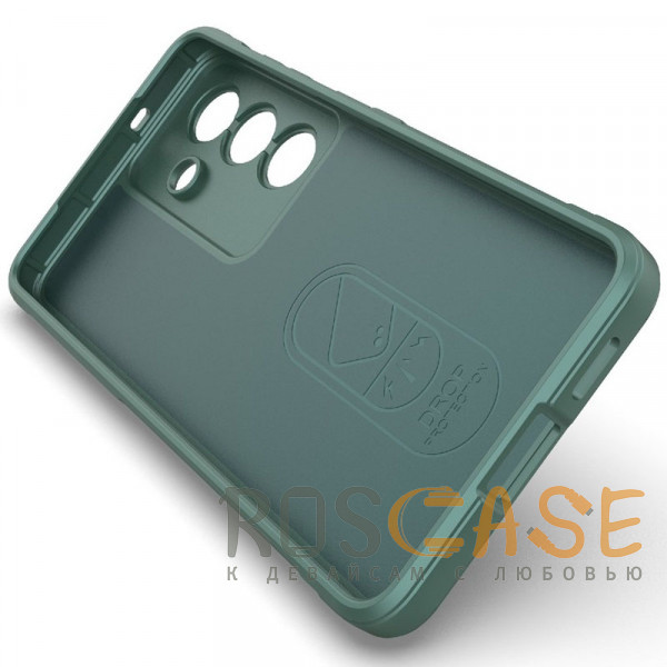 Изображение Зеленый Flex Silicone | Противоударный чехол для Samsung Galaxy S26 с защитой камеры и микрофиброй