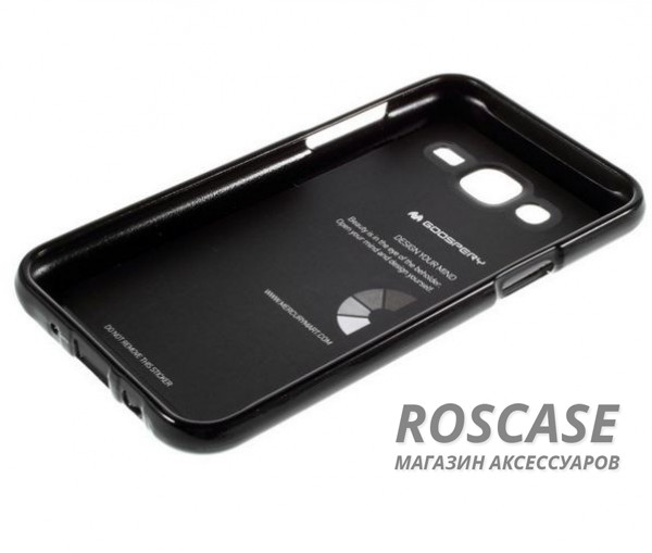 Фотография Черный Mercury Jelly Pearl Color | Яркий силиконовый чехол для для Samsung J500H Galaxy J5