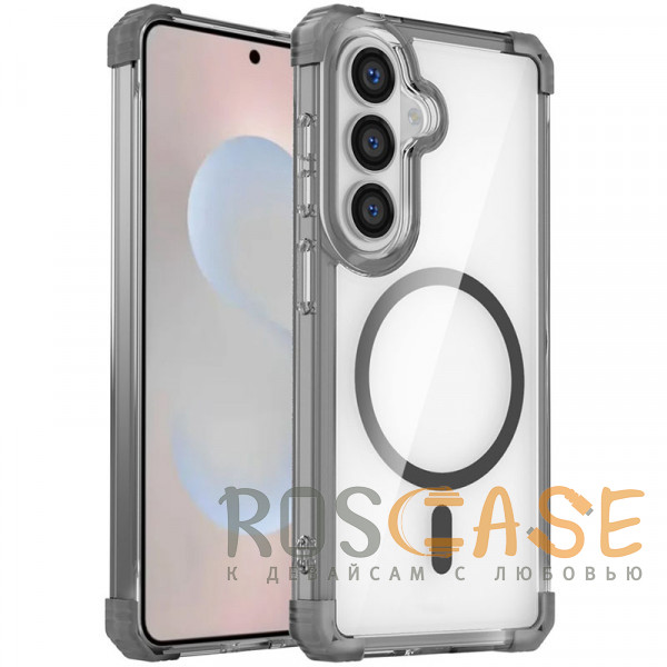 Фото Черный Nature Magnetic | Прозрачный противоударный чехол с поддержкой MagSafe для Samsung Galaxy S26