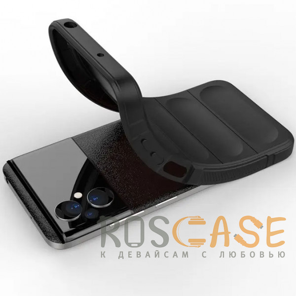 Фотография Черный Flex Silicone | Противоударный чехол для Xiaomi Poco M4 5G / M5 4G с защитой камеры и микрофиброй