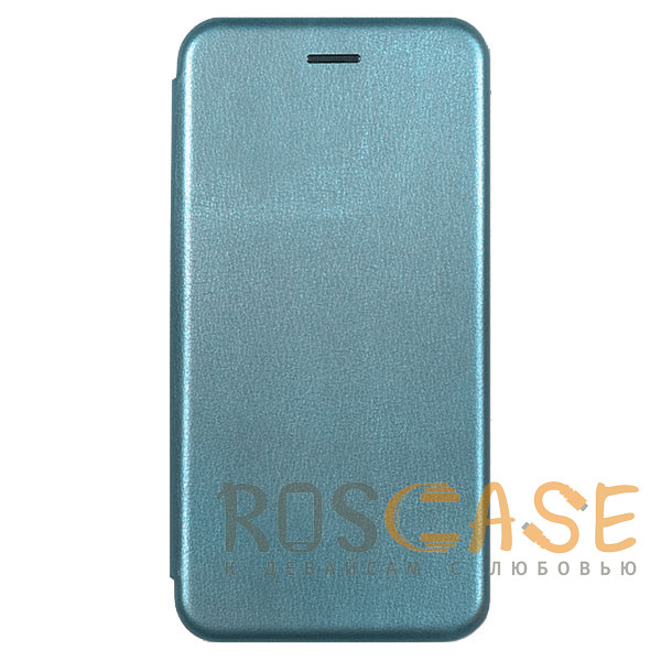 Фотография Голубой Open Color | Кожаный чехол-книжка для Xiaomi Redmi 8A с функцией подставки и магнитом