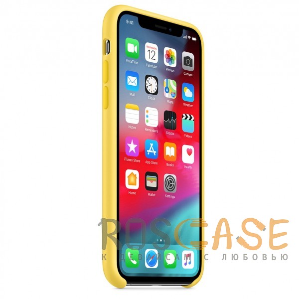 Изображение Желтый Канареечный Чехол Silicone Case для iPhone X / XS