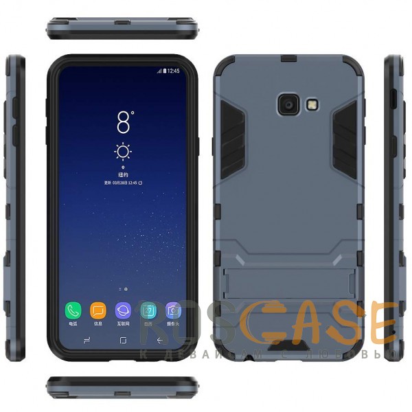 Фотография Серый / Metal slate Transformer | Противоударный чехол для Samsung Galaxy J4 Plus (2018) с мощной защитой корпуса