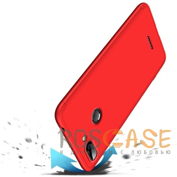 Изображение Красный GKK LikGus 360° | Двухсторонний чехол для Xiaomi Redmi 6 с защитными вставками
