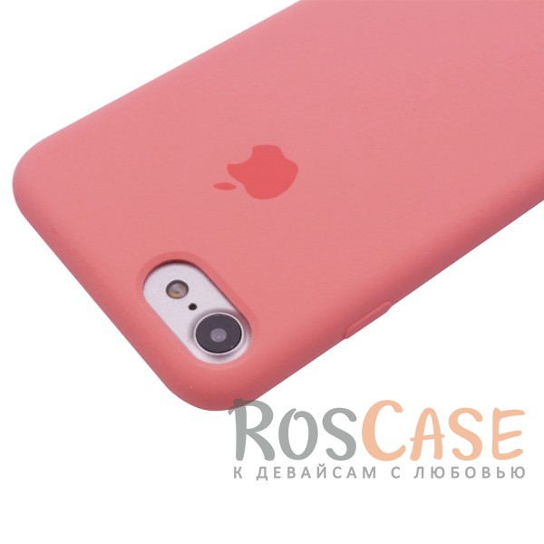 Изображение Персиковый / Peach Оригинальный силиконовый чехол для Apple iPhone 7 (4.7") (реплика)