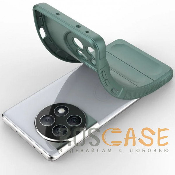 Фотография Зеленый Flex Silicone | Противоударный чехол для OnePlus Ace 2 Pro с защитой камеры и микрофиброй