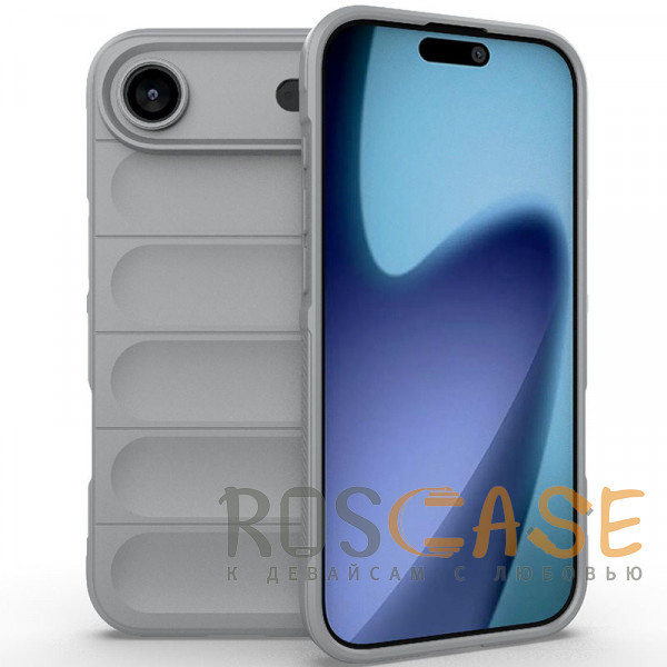 Фото Серый Flex Silicone | Противоударный чехол для iPhone 17 Air с защитой камеры и микрофиброй