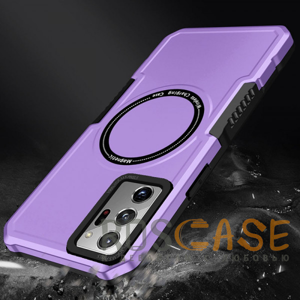 Изображение Фиолетовый Magnetic Armor | Противоударный чехол с поддержкой MagSafe для Samsung Galaxy Note 20 Ultra