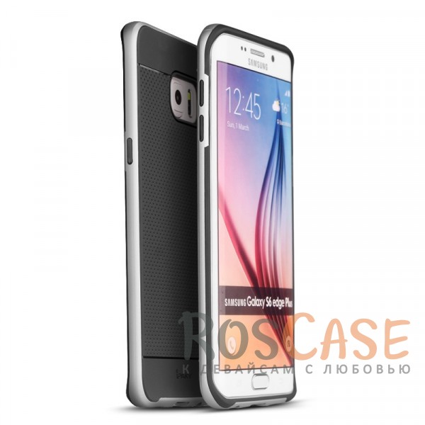 Фото Черный / Серебряный iPaky Hybrid | Противоударный чехол для Samsung Galaxy S6 Edge Plus