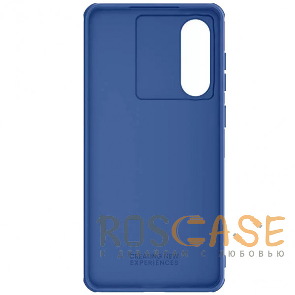 Фото Синий Nillkin CamShield Pro | Чехол из пластика и TPU с защитой камеры для Samsung Galaxy S25 Edge