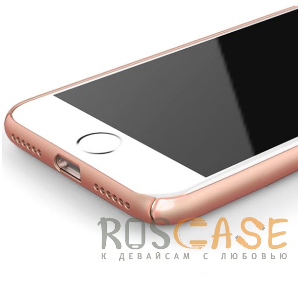 Фото Розовый Joyroom | Матовый soft-touch чехол для iPhone 7/8/SE (2020) с защитой торцов