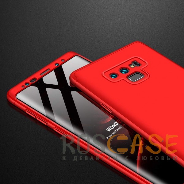 Фото Красный GKK LikGus 360° | Двухсторонний чехол для Samsung Galaxy Note 9 с защитными вставками