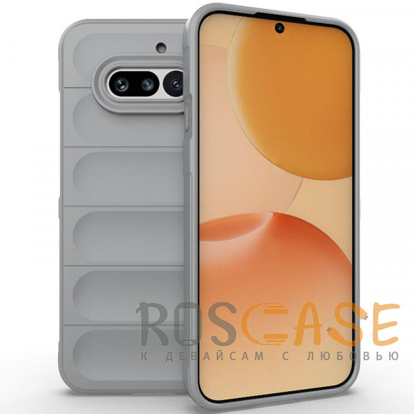 Фото Серый Flex Silicone | Противоударный чехол для Nothing Phone 4a Pro с защитой камеры и микрофиброй