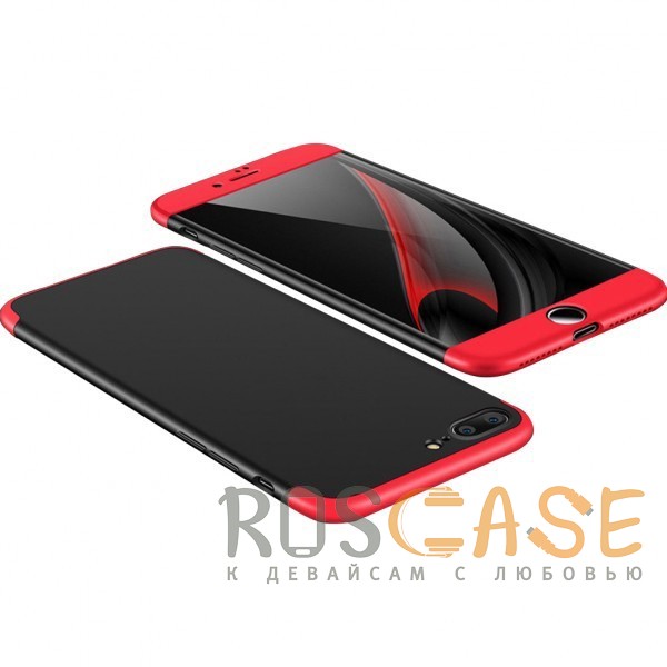 Фото Черный / Красный GKK LikGus 360° | Двухсторонний чехол для iPhone 6 Plus / 6s Plus с защитными вставками
