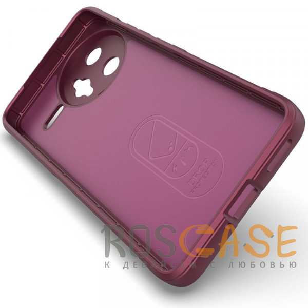 Изображение Бордовый Flex Silicone | Противоударный чехол для Xiaomi Poco F7 Ultra / Redmi K80 Pro с защитой камеры и микрофиброй
