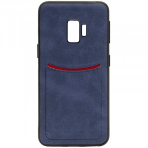 ILEVEL | Чехол с кожаным покрытием и с карманом-визитницей для Samsung Galaxy S9