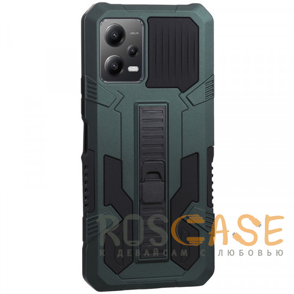 Фото Зеленый Ironhide | Противоударный чехол-подставка для Xiaomi Redmi Note 12 Pro 5G / Poco X5 Pro