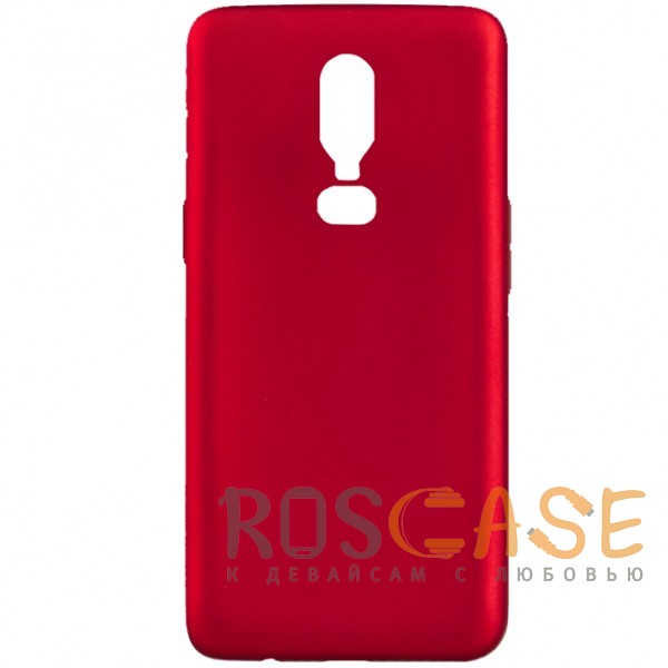 Фото Красный J-Case THIN | Гибкий силиконовый чехол для OnePlus 6