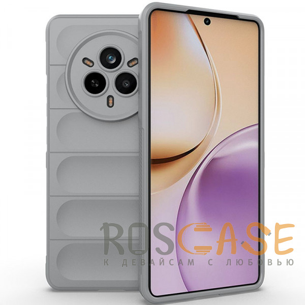Фото Серый Flex Silicone | Противоударный чехол для Realme 14 Pro 5G с защитой камеры и микрофиброй