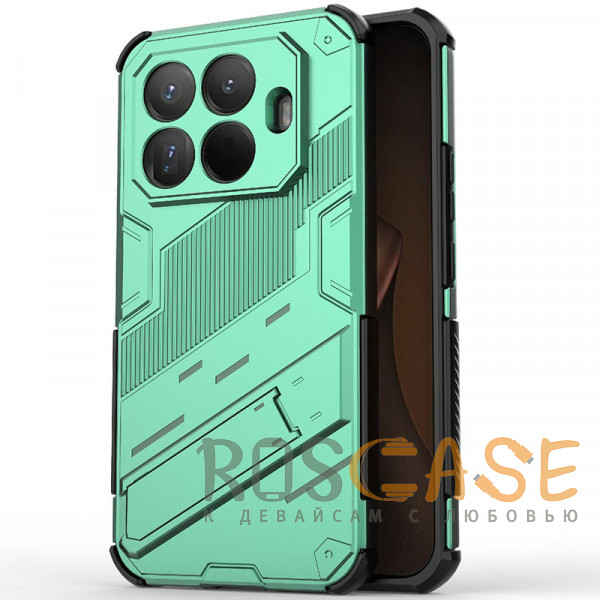 Фото Зеленый Megatron | Противоударный чехол-подставка для Xiaomi Mi 15T Pro с защитой камеры