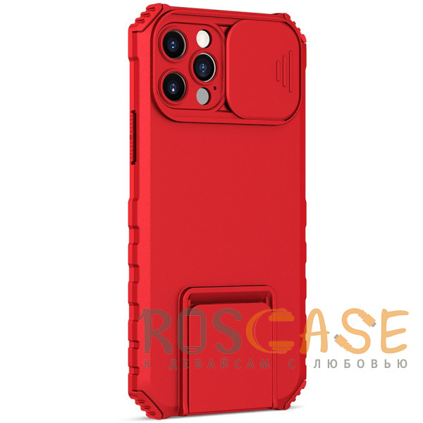 Фото Красный CamShield Holder | Противоударный чехол-подставка для iPhone 13 Pro Max с защитой камеры